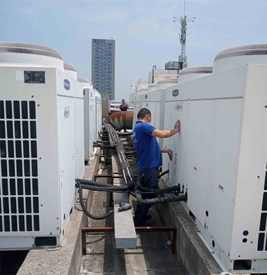 乌拉特前中央空调制热和不制冷系统维修方法